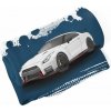 Sablio Deka Nissan GTR 35 Modrý - 150x120 cm