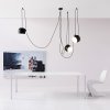 FLOS Aim 3 LED F0090030 + F0093030 (Dizajnové talianske svietidlo v čiernej farbe, priemer 24 cm.)