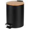 Teesa Kúpeľňový kôš 3 l, čierny TSA0402