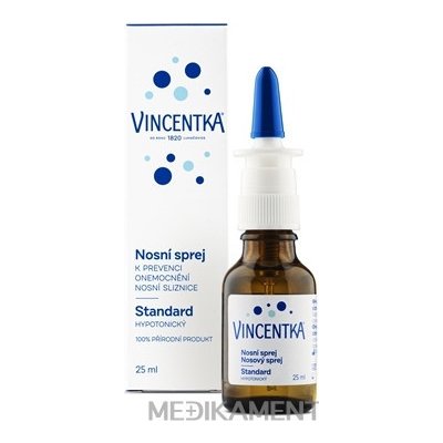 VINCENTKA NOSOVÝ SPREJ STANDARD hypotonický 1x25 ml