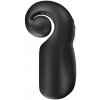 Snail Vibe EVO čierny - silikónový intímny prístroj s dvojitým pohonom