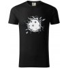Florbal lopta v triku - Tričko z organickej bavlny - 2XL ( Čierna )