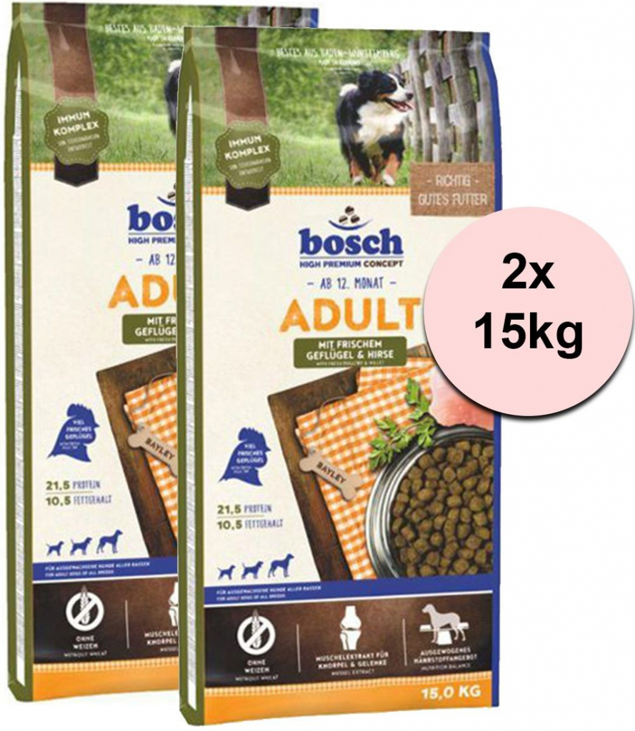 Bosch Adult Poultry & Millet 2 x 15 kg