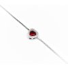 Šperk Holíč Náhrdelník s kamienkovým príveskom ,,červené srdiečko