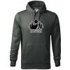 Apalucha chalupa - Mikina pánska Cape s kapucňou - 3XL ( Tm. bridlica (šedozelená) )