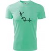 EKG bouldering - Pánske tričko Fantasy športové - XL ( Mätová )
