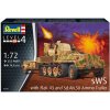 Revell sWS mit Flak-Aufbau als Sfl. mit 3,7cm Flak 43 Model Set tank 1:72, 252 dielov (REVELL sWS with FLAK 43 and Sd.Ah. 580 AMIMO TRAILER 1:72, 14,8x5,3cm, LEVEL 4, Model No.: 03293)