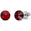 Náušnice červené Rivoli so Swarovski Elements Sweet Candy Studs K1122SS29SI Siam 6 mm