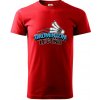 Badminton legend - Klasické pánske tričko vyššej gramáže - XL ( Červená )