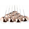 RENDL ASTRAL závesná medené sklo/číre sklo 230V/12V G4 10x20W R11706