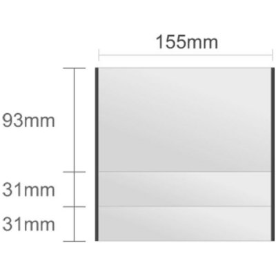 Triline Ac125/BL nástenná tabuľa 155x155mm Alliance Classic /93+31+31