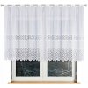 Malwina záclona žakárová, vzor 018535, výška 120cm, biela farba (na metre)