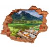 Fototapeta diera na stenu Lode na jazere 90x70 cm