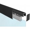 SC - POSUVNÝ SYSTÉM 100 SILENT GLASS S 100 KG SP s krytom na profil SC – posuvný systém 100 SILENT GLASS S pre jednokrídlové dvere 1D 2000/100 SP s krytom Čierna matná