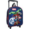 Vadobag Detský 3D ruksak na kolieskach Avengers