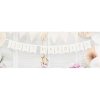 GRL68-008 Party Deco Girlanda - Baner - JUST MARRIED, Biela so zlatým 15x155cm