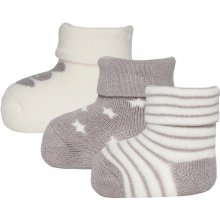 Ewers detský sivý 3pack dojčenských ponožiek