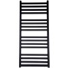 Regnis LOX, vykurovacie teleso 530x1800mm, 765W, čierna matná, LOX180/50/D500/BLACK
