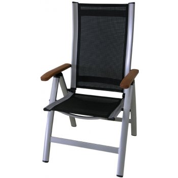 zahradní židle, křeslo ASS CONFORT, černá