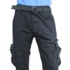 QUATRO nohavice pánske Q1-1 kapsáče čierné