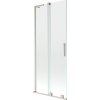 MEXEN/S - Velar L dvojkrídlová posuvná vaňová zástena 85 x 150, transparent, nikel kartáčovaný 896-085-003-01-97