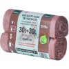 Lumax zaväzovacie hnedé HDPE 30 l 2x15 ks 14 μm