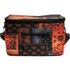 Bandana Patchwork Print Cooling Bag black/orange