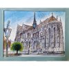 Dóm sv. Alžbety II. - Minár Marek - originálny, ručne maľovaný obraz S (do veľkosti 45x45cm) Viac farieb