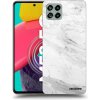 Picasee silikónový čierny obal pre Samsung Galaxy M53 5G - White marble