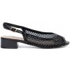 GOODIN Black sandals with mesh detail čierna 40 GOODIN 0000296850587