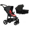 TFK Mono4 2v1 Anthracite with Red Higlights Combi carrycot + Seat unit Nenafukovacie kolesá (s výplňou) Hlboká vanička Anthracite with Red Higlights