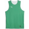 Pánsky basketbalový dres Puma, HOOPS TEAM REVERSE PRACTICE JERSEY zelená,biela M