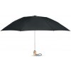 LEEDS skladací dáždnik, 115cm, čierna