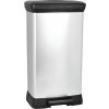 CURVER Odpadkový kôš Curver Decobin pedal strieborný 50 l