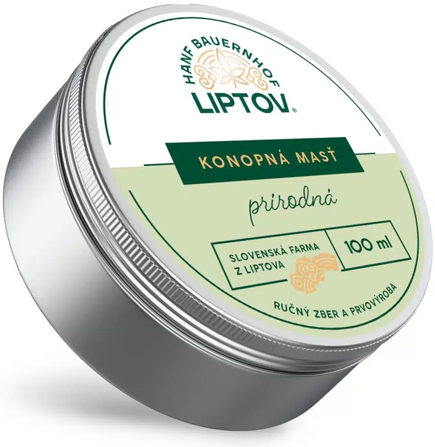 Konopná farma Liptov Konopná masť čistá Premium 100 ml