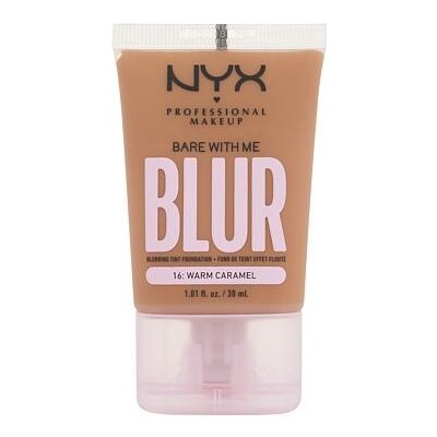 NYX Professional Makeup Bare With Me Blur Tint Foundation zmatňující make-up se středním krytím 16 warm caramel 30 ml