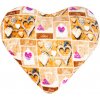 Bellatex Tvarovaný vankúš Srdce Love 42x48