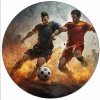 Jedlý papier futbalisti vedľa seba 19,5cm - Pictu Hap