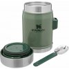 Stenley Termo nádoba na jedlo The Legendary Food Jar s vidličkou Hammertone Green 400 ml
