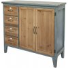 Chic Antique Opálová antik drevená komoda French antiek - 90*37*80 cm - Chic Antique