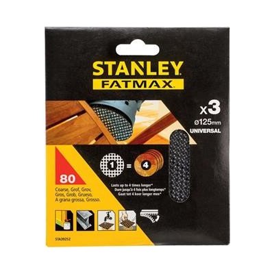 Stanley Brusné mřížky pro excentrickou brusku O 125 mm P120, 3 ks