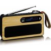 Lenco PDR-040BAMBOOBK - Rádio FM / DAB+ s vestavěnou dobíjecí baterií a Bluetooth