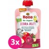 3x HOLLE Zebra Beet Bio ovocné pyré jablko, banán a červená repa, 100 g (6 m+) VP-F101221