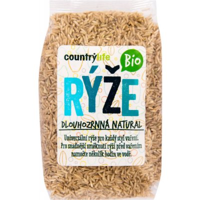 Country Life Bio Ryža dlhozrnná natural 0,5 kg