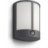 LED vonkajšie nástenné svietidlo lampa s pohybovým snímačom Philips STOCK 16465/93/16 - antracit