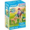 PLAYMOBIL 71498 Dieťa s poníkom a žriebätkom