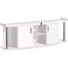 Diversa Comfort stolík pod akvárium 200x80x67 cm biela vypuklý
