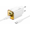 Kábel Hoco Wall Charger USB A + Type C + Cable Type C to Type C Pd Qc3.0 3A 20W N52 White
