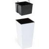 Kvetináč plast biely Lamela 25 cm x 25 x 46,5 cm