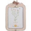 Clayre & Eef Pastelovo ružový fotorámik s kvetmi - 14*2*22/ 10*15 cm - Clayre & Eef